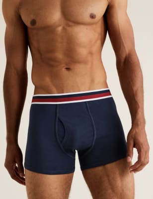 

M&S Collection Pack de 5 bóxers slip de algodón Cool & Fresh™ elásticosMens - Red Mix, Red Mix