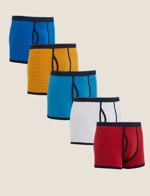 

Mens M&S Collection 5pk Cotton Stretch Cool & Fresh™ Trunks - Multi, Multi