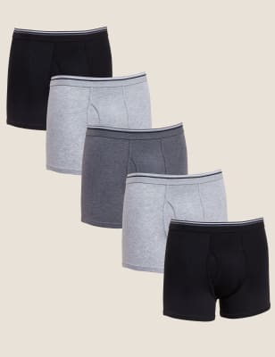 5pk Cotton Stretch Cool & Fresh™ Trunks | M&S CH