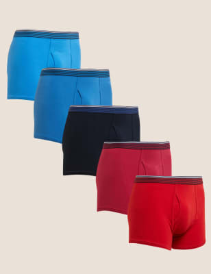 

M&S Collection Pack de 5 bóxers slip de algodón Cool & Fresh™Mens - Pink Mix, Pink Mix
