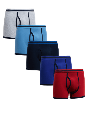 

Mens M&S Collection 5pk Cotton Rich Cool & Fresh™ Trunks - Multi, Multi