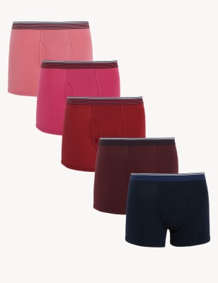 Billy Goat Joseph Banks Kerel Set van 5 katoenrijke boxershorts met Cool & Fresh™ | M&S NL