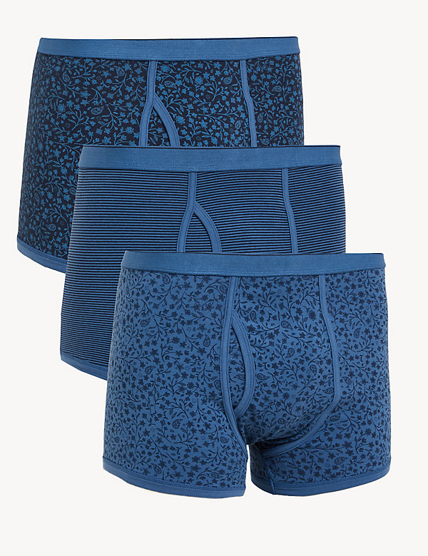 3pk Cotton Stretch Cool & Fresh™ Trunks - AT