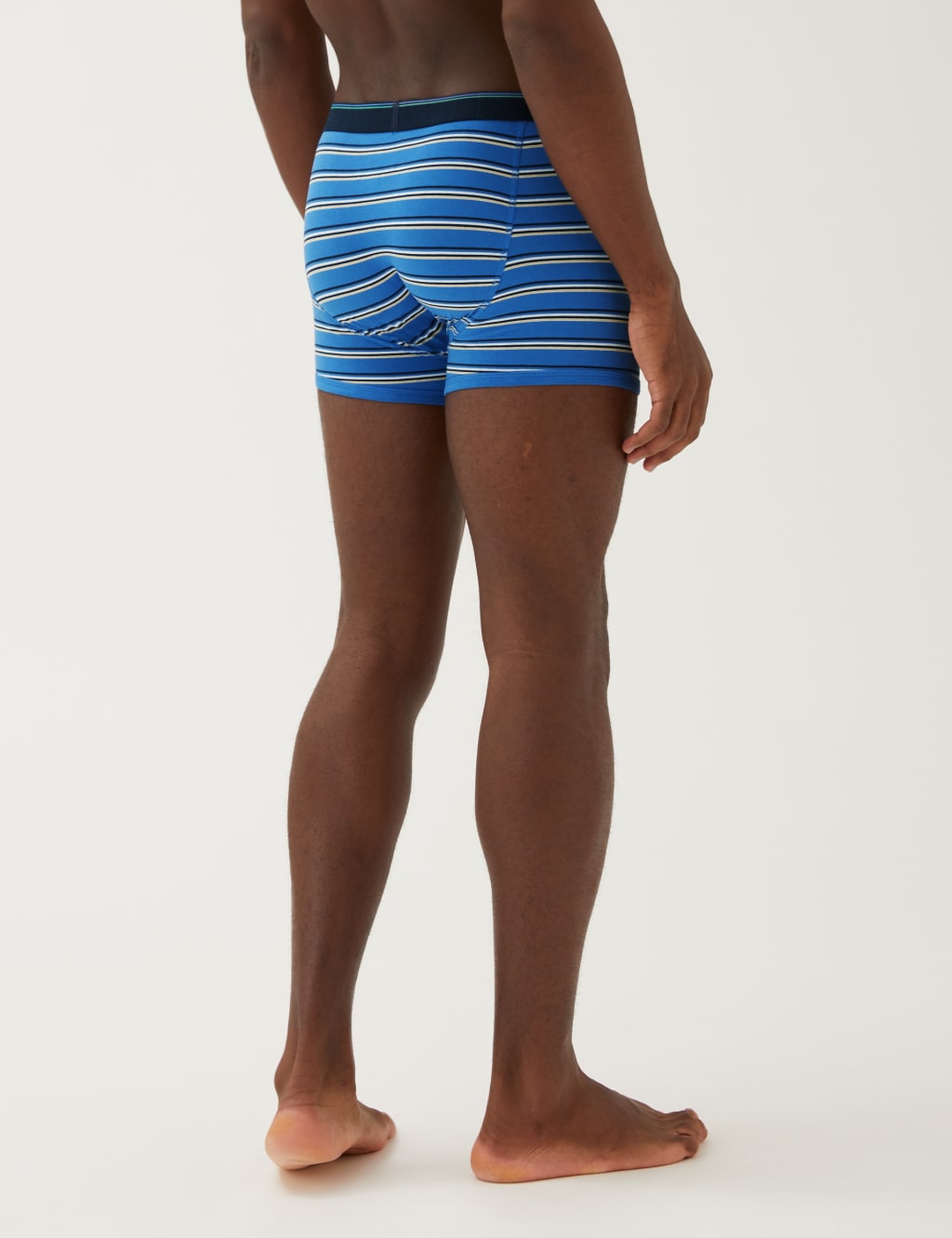 3pk Cotton Rich Cool & Fresh™ Striped Trunks image 2