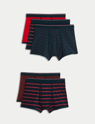 5pk Cotton Rich Cool & Fresh™ Trunks