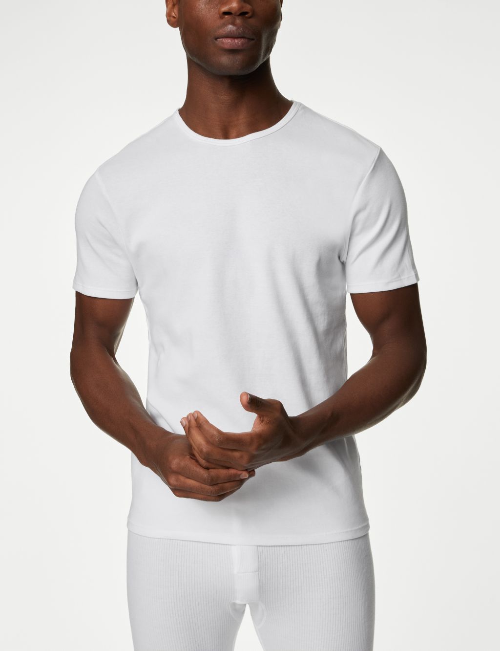 3pk Pure Cotton T-Shirt Vests image 2