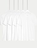 Pack de 5 camisetas básicas de algodón