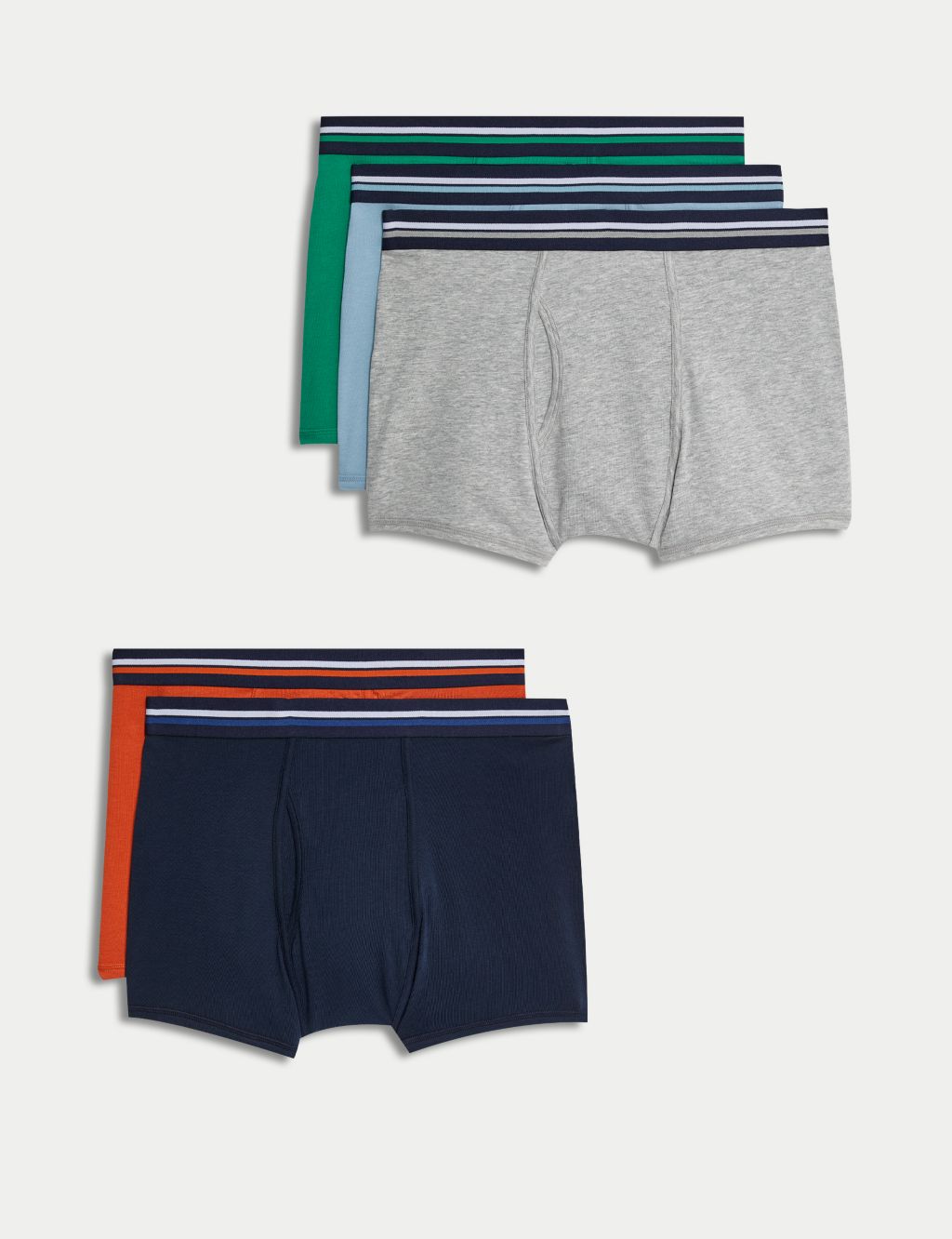 Men Underwear 3 Piece Set Sizes: 5/M - 8/XXL Colours: White