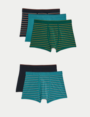 5pk Pure Cotton Cool & Fresh™ Trunks