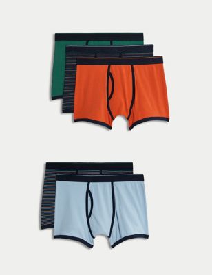 

Mens M&S Collection 5pk Stretch Cool & Fresh™ Striped Trunks - Multi, Multi