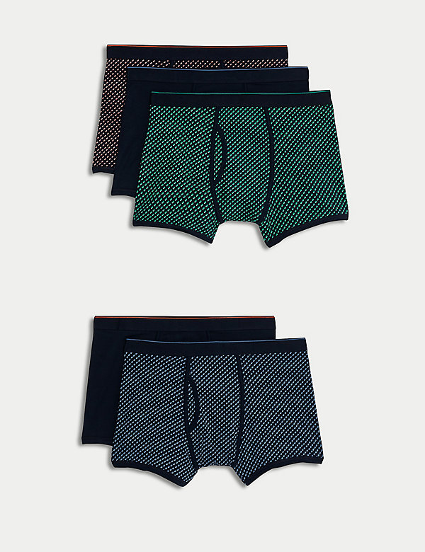 5er-Pack Cool & Fresh™-Unterhosen mit Muster - AT