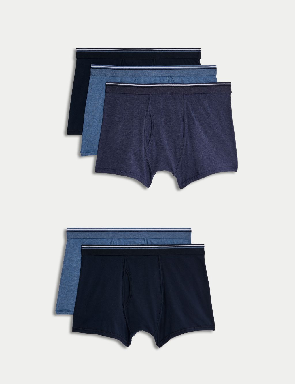 Stanfield's 2-Pack Mens Cotton Stretch Trunks Underwear, Sizes S-XL 