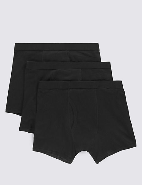 3 Pack Pure Cotton Cool & Fresh™ Trunks | M&S Collection | M&S