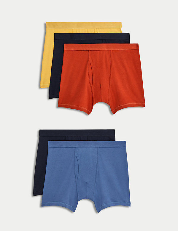 5pk Pure Cotton Cool & Fresh™ Trunks - IS
