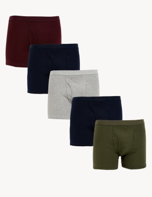 buiten gebruik Haalbaarheid Discriminerend Set van 5 boxershorts van zuiver katoen | M&S NL