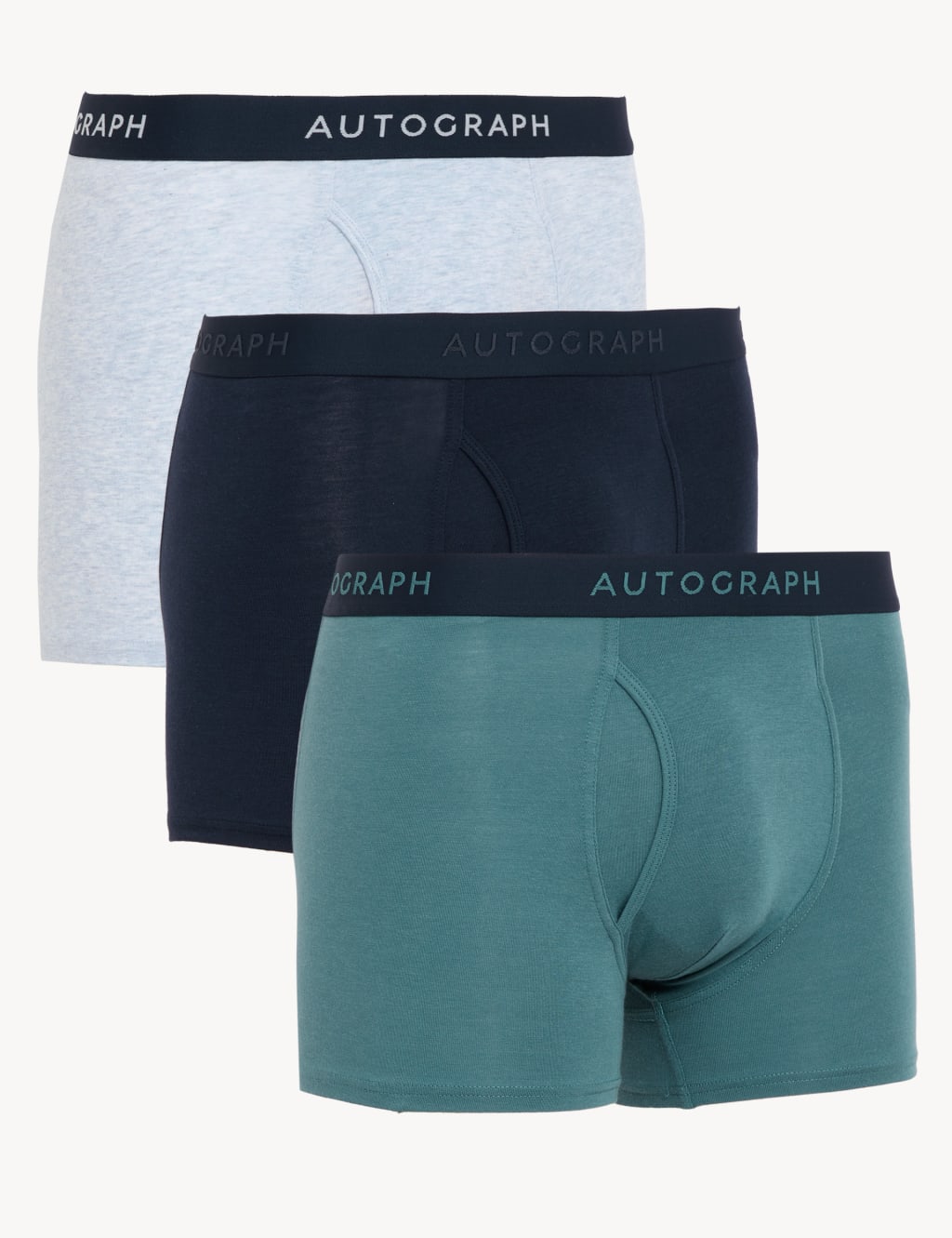 3pk Premium Cotton Blend Trunks image 1
