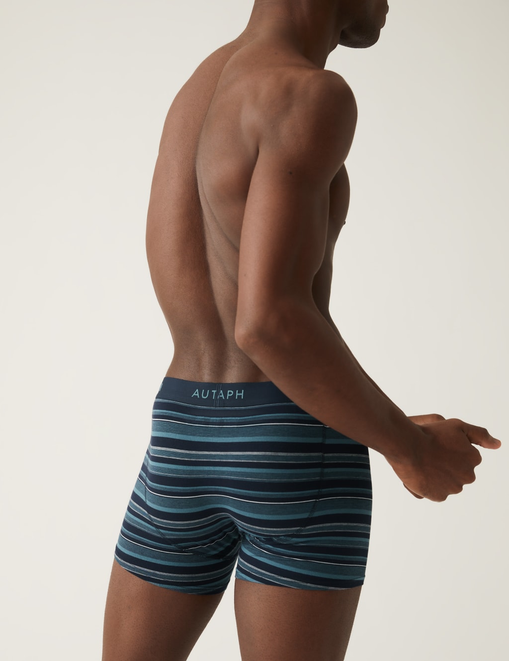 3pk Supima® Cotton Blend Striped Trunks image 3