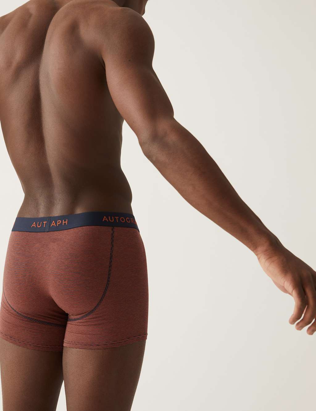 3pk Premium Cotton Striped Trunks image 3