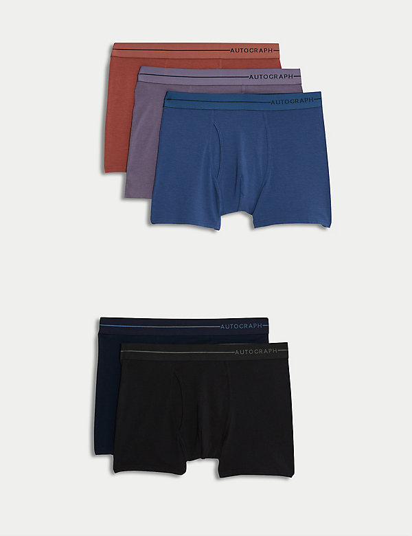 5er-Pack Microskin-Shorts mit Bundband mit Markennamen - DE