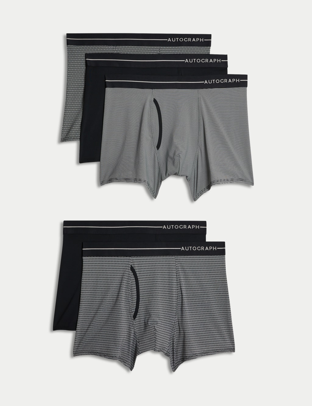 5pk Microskin Monogram Trunks image 1