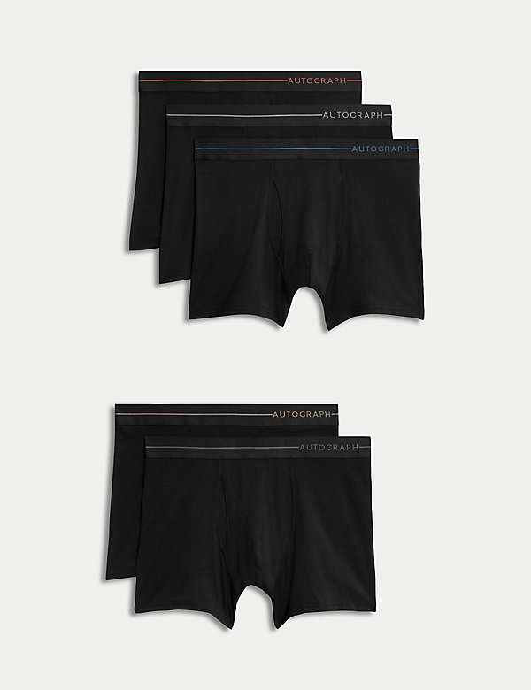 5er-Pack Shorts aus Supima®-Baumwollgemisch - AT