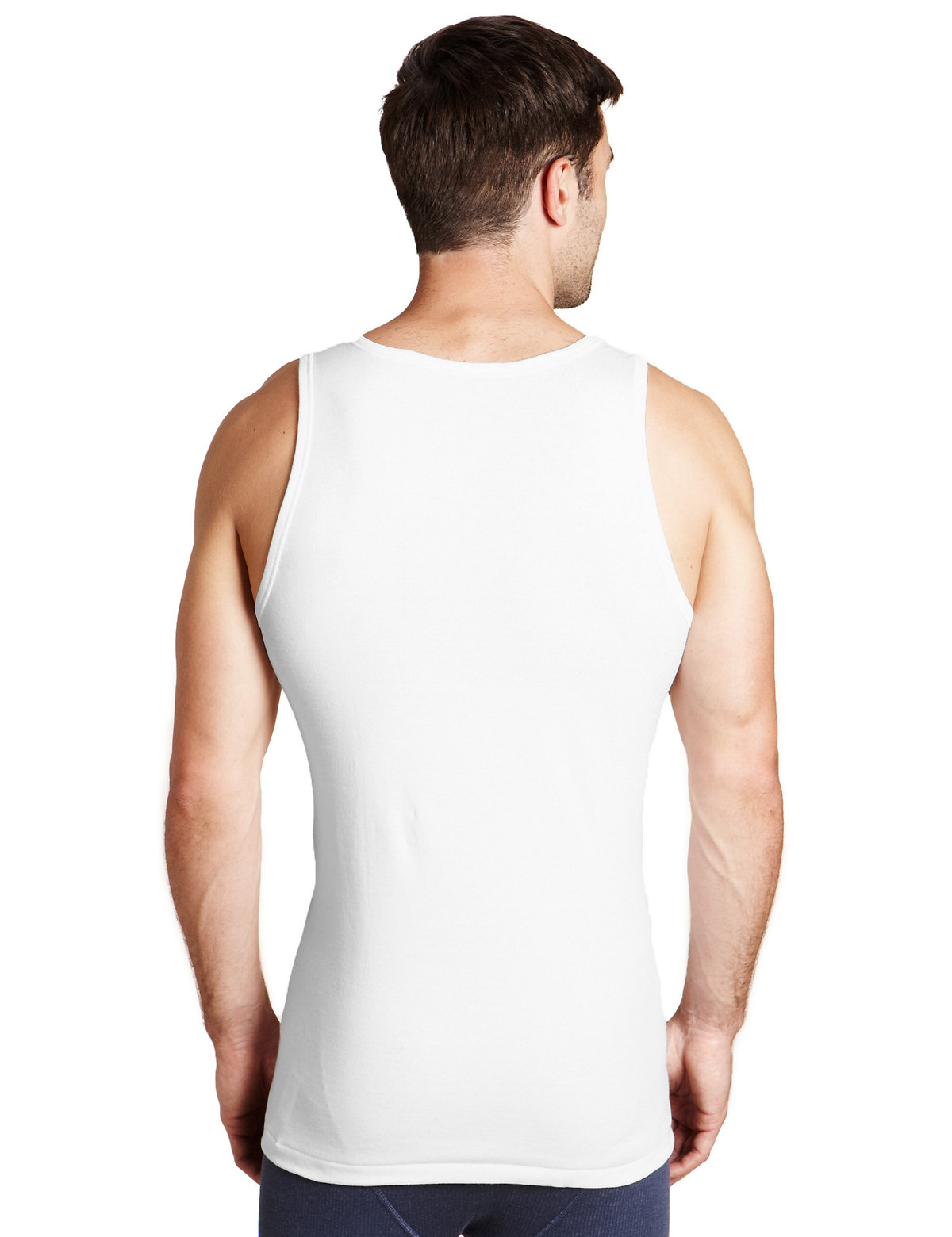 2 Pack Pure Cotton Sleeveless Vests