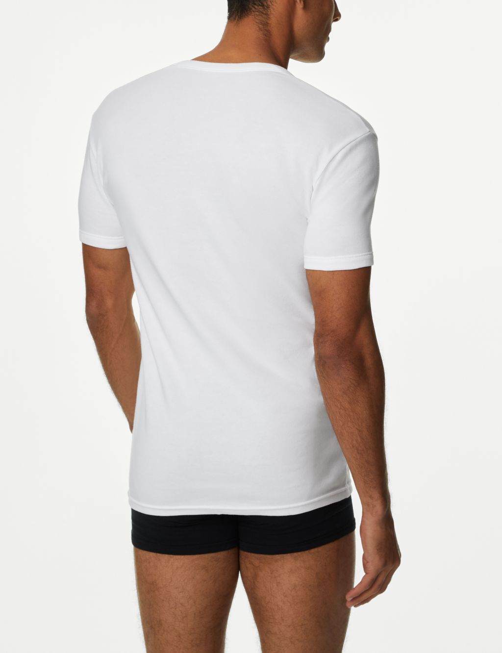3pk Pure Cotton T-Shirt Vests image 3
