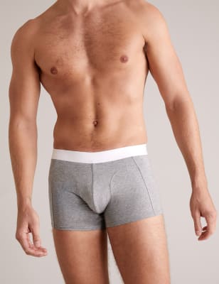  Lot de 3 boxers taille basse en coton de première qualité - Grey Mix