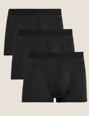 

Mens Autograph 3pk Microskin Hipsters - Black, Black