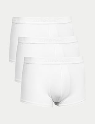 Men's white cotton low-rise briefs - Garçon Français