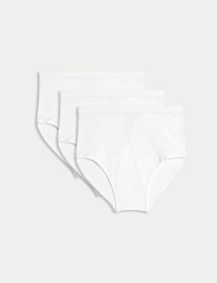 3pk Pure Cotton StayNew™ Briefs - TW