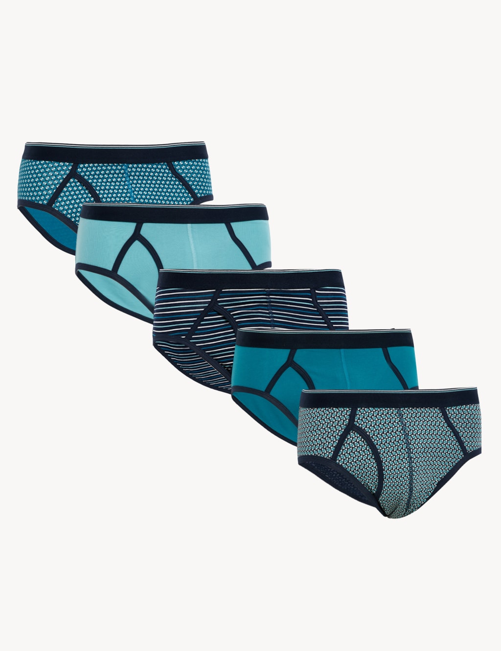 5pk Cotton Stretch Cool & Fresh™ Briefs image 1
