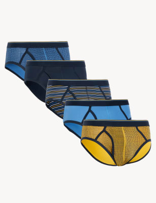 

M&S Collection Pack de 5 calzoncillos Cool & Fresh™ de algodónMens - Ocean, Ocean
