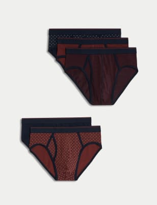 Ladies Marks and Spencer 5 Pack Thong Low Rise M&S Collection