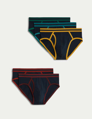 5pk Cotton Rich Brazilian Knickers