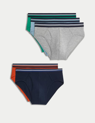 

Mens M&S Collection 5er-Pack Slips mit hohem Baumwollanteil und Cool & Fresh™ - Multi, Multi