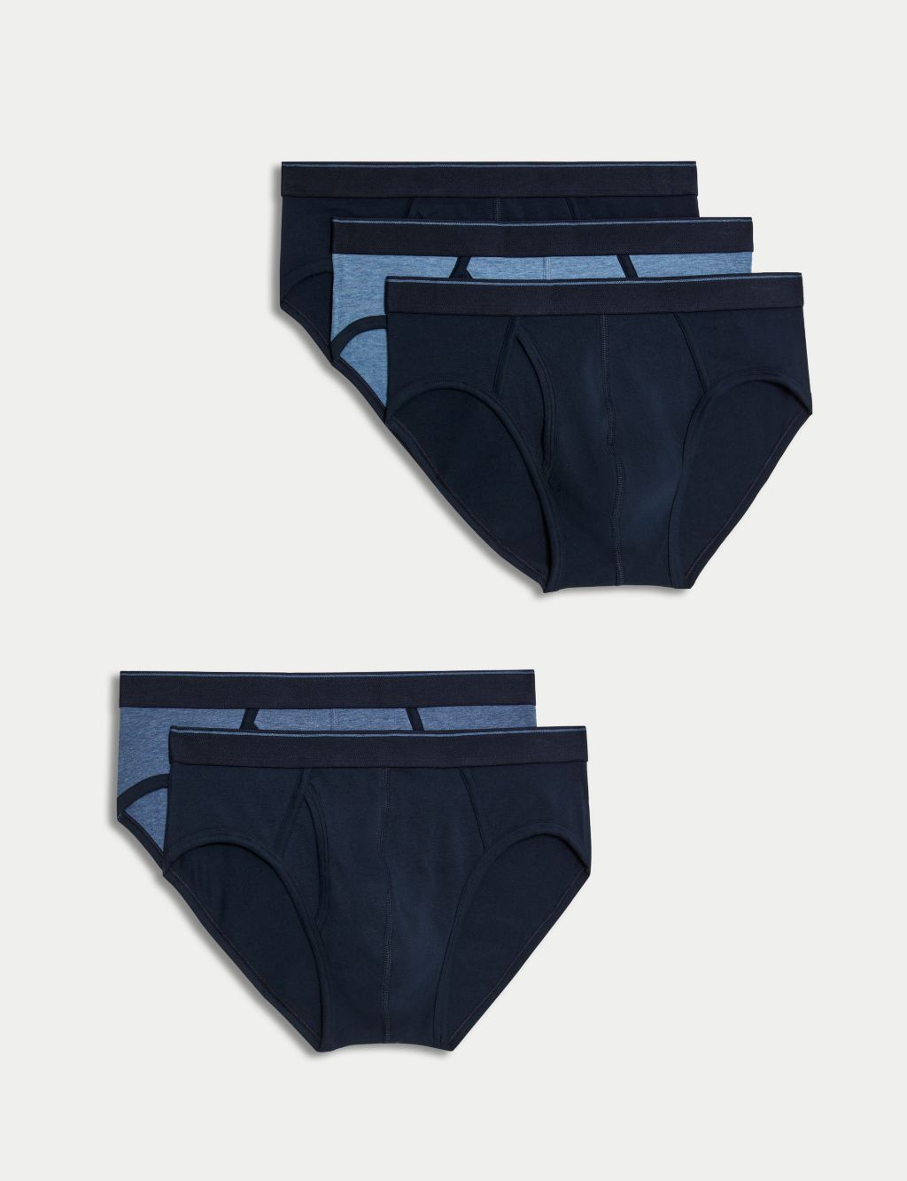 3 pack navy blue briefs for Girl - Pocket Stripes