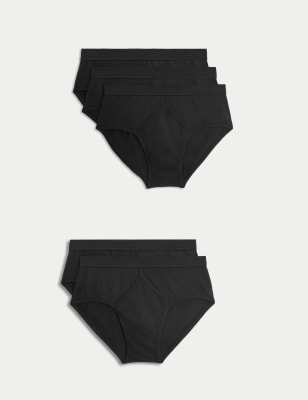  Lot de 5 slips en coton - Black