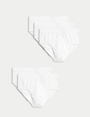 3pk Pure Cotton StayNew™ Mesh Briefs, M&S Collection