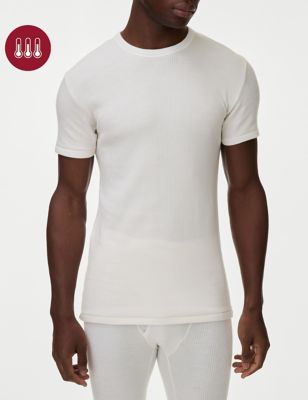 

Mens M&S Collection Heatgen™ Maximum Thermal Short Sleeve Top - Ivory, Ivory