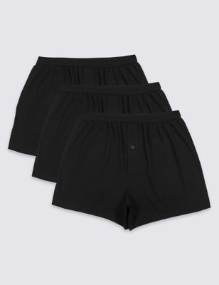 3 Pack Cotton Jersey Boxers | M&S