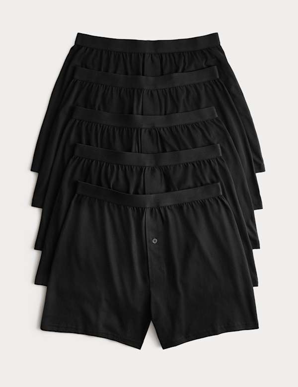 5 Pack Cotton Cool & Fresh™ Jersey Boxers