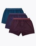 3 Pack Cotton Cool & Fresh™ Striped Boxers