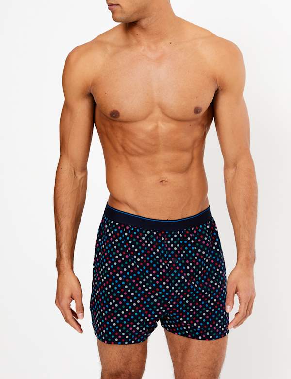 3 Pack Cotton Cool & Fresh™ Printed Boxers