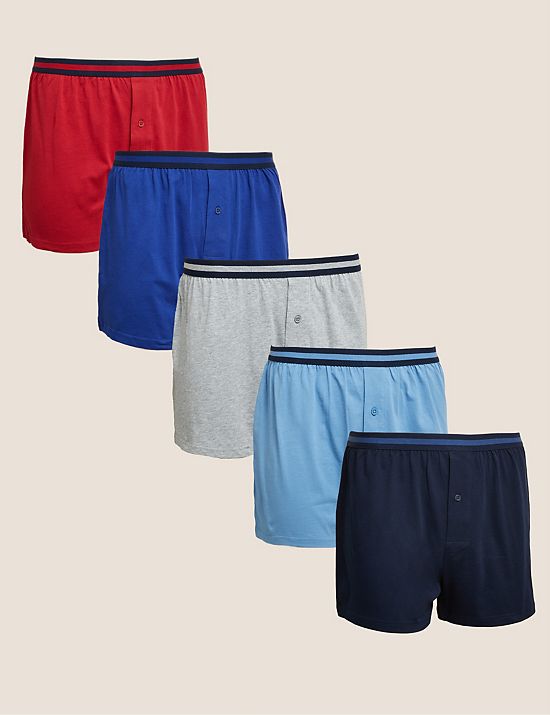5er-Pack Cool & Fresh™-Boxershorts aus reinem Baumwoll-Jersey