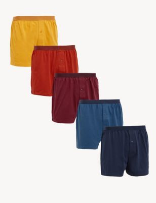

Mens M&S Collection 5pk Pure Cotton Cool & Fresh™ Jersey Boxers - Multi, Multi