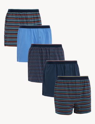 Men Men Underwear Mens Cotton Underwear Loose Boxer Shorts Medium Waist  Shorts Cotton Pajamas Large Underwear, Dark Blue, Medium : :  Clothing, Shoes & Accessories
