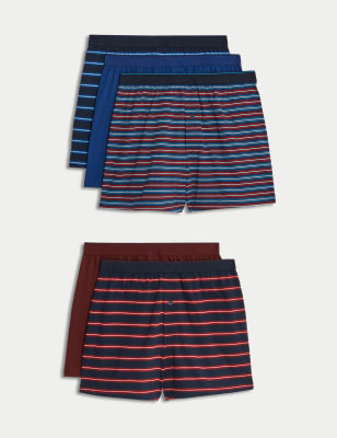 5pk Pure Cotton Cool & Fresh™ Jersey Boxers