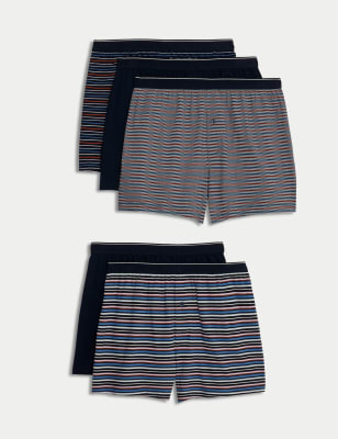 5pk Pure Cotton Cool & Fresh™ Striped Boxers