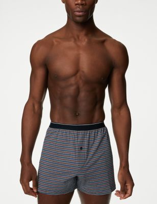 5pk Pure Cotton Cool & Fresh™ Striped Boxers